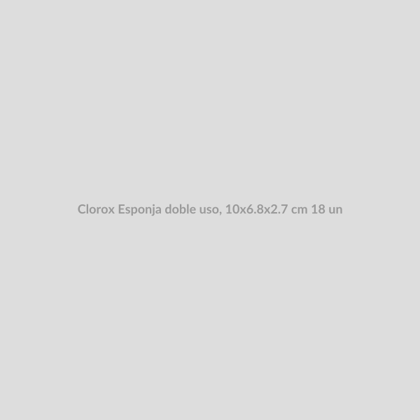 Clorox Esponja doble uso, 10x6.8x2.7 cm 18 un
