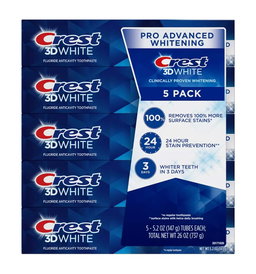 CREST Pasta dental 3d white 5 un