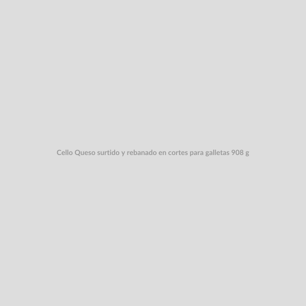 Cello Queso surtido y rebanado en cortes para galletas 908 g