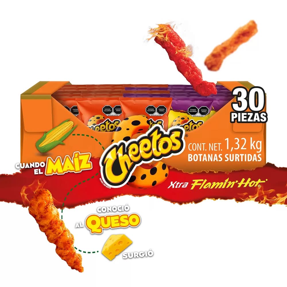 Cheetos Pack botanas surtidas 30 x 44 g_0
