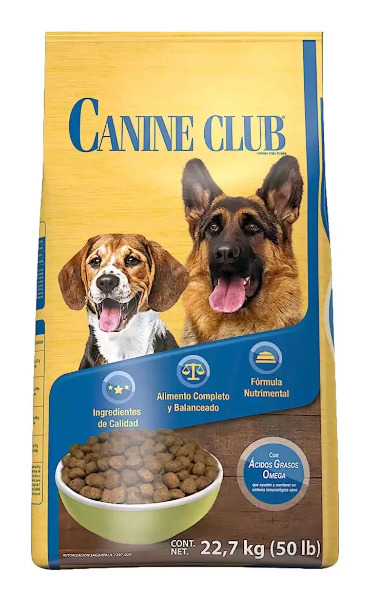 Canine Club Alimento seco para perros, Adultos 22,7 kg_0