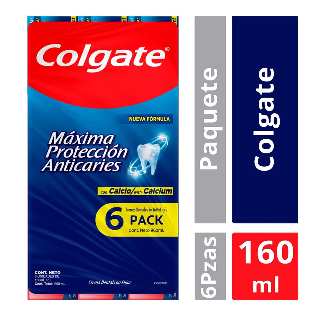 Colgate Crema dental, Familiar 6 x 160 ml