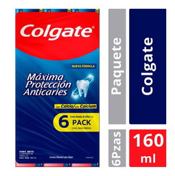 Colgate Crema dental, Familiar 6 x 160 ml