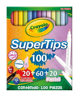 Crayola Super tips plumones, Cónica 100 un