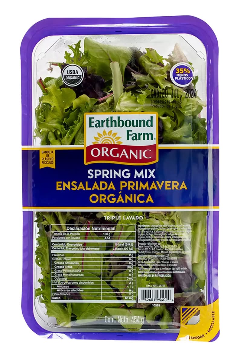Earthbound Farm Spring mix ensalada primavera orgánica 454 g_0