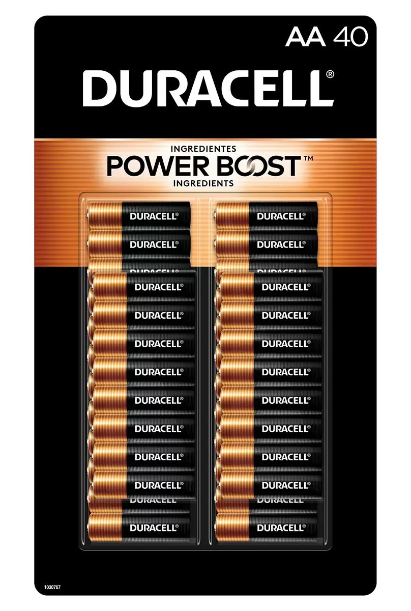 Duracell Power boost pilas alcalinas de 1.5 v, AA 40 un