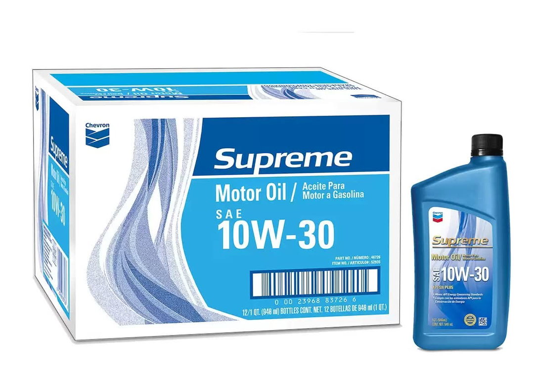 Chevron Supreme aceite para motor 10w-30 12 un