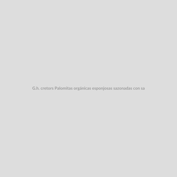 G.h. cretors Palomitas orgánicas esponjosas sazonadas con sal de mar 340 g