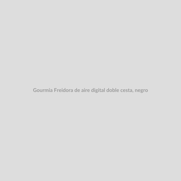 Gourmia Freidora de aire digital doble cesta, negro