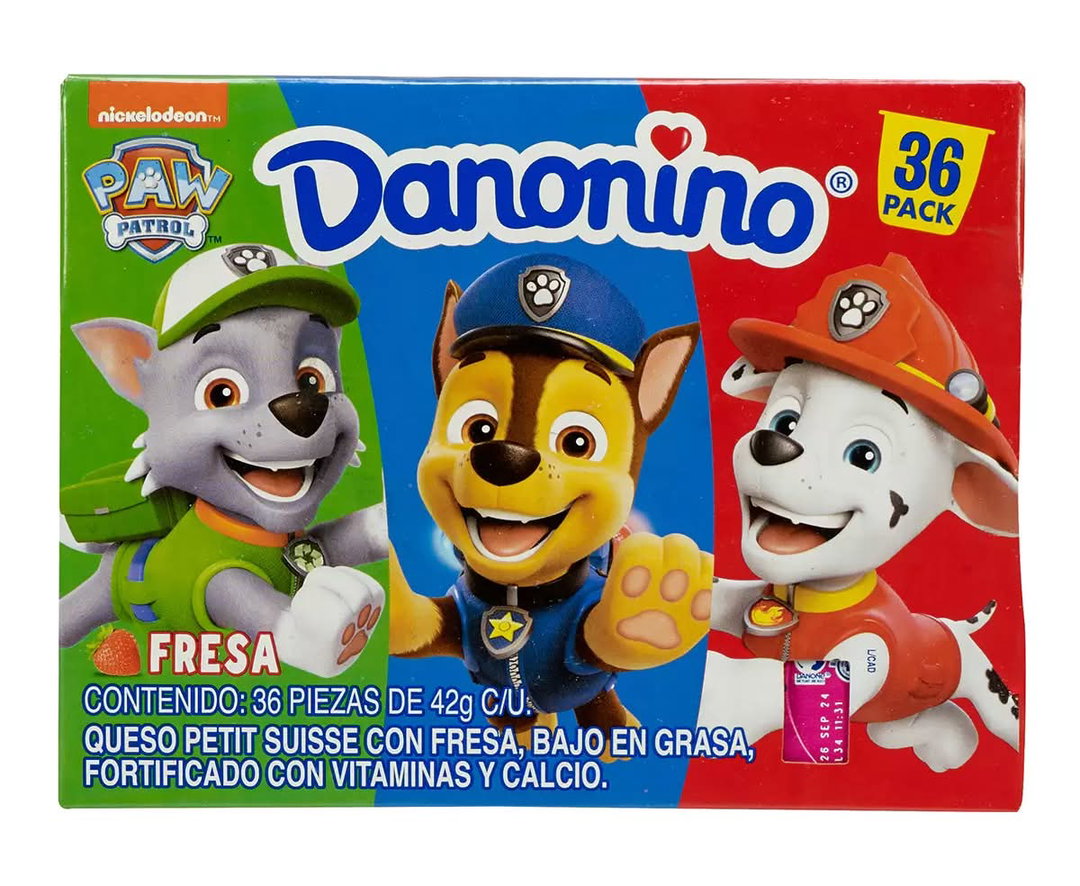 Danonino Pack de yogurt de bluey, fresa 36 x 42 g