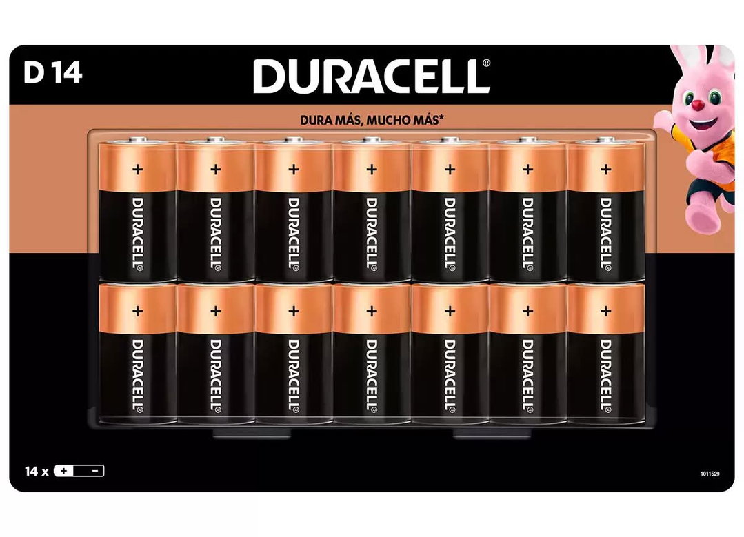 Duracell Coppertop pilas alcalinas 1.5 v, D 14 un