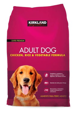 Kirkland Signature Alimento seco de pollo, arroz y vegetales para perro, Adulto 18,14 kg