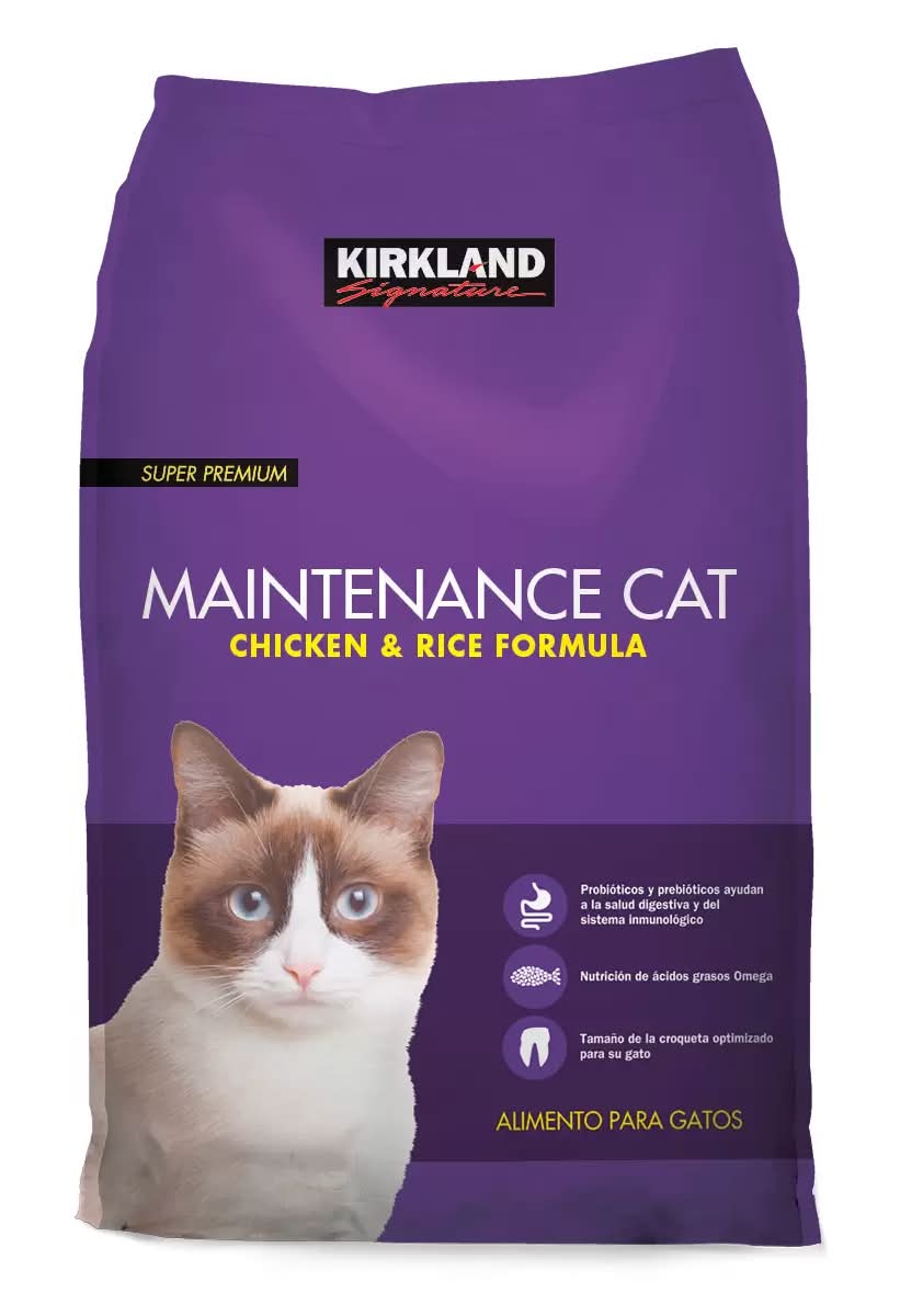 Kirkland Signature Alimento seco de pollo y arroz para gatos 11,3 kg