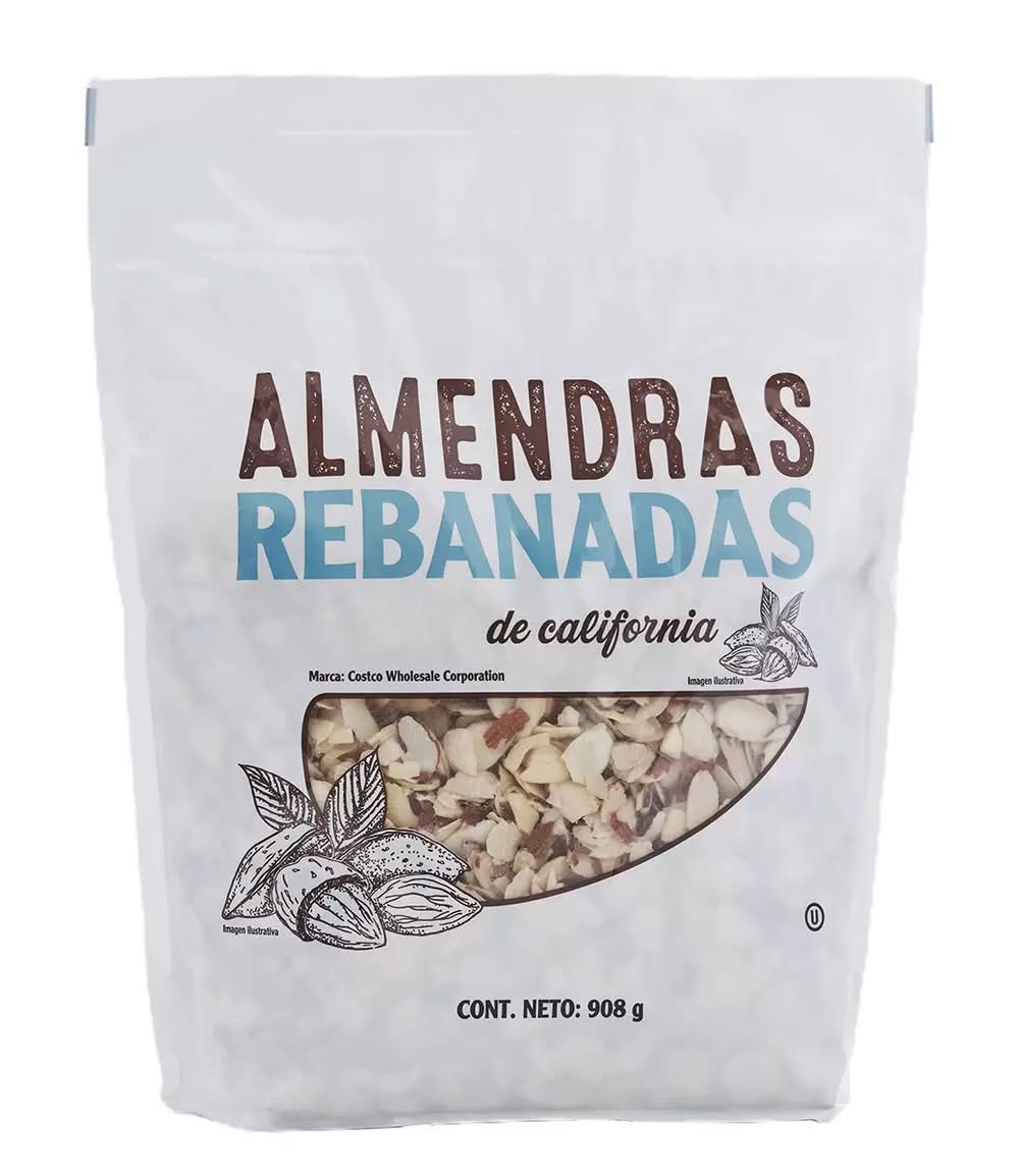 Kirkland Signature Almendras rebanadas de california 908 g