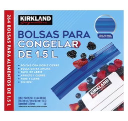 Kirkland Signature Bolsas para Congelar 264 piezas de 1.5 l