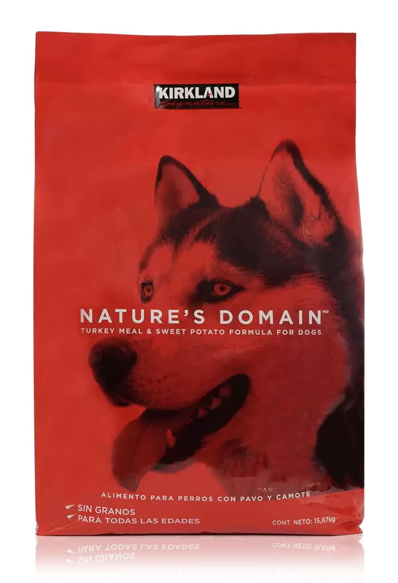 Kirkland Signature Nature's domain alimento seco para perros con pavo y camote 15,87 kg