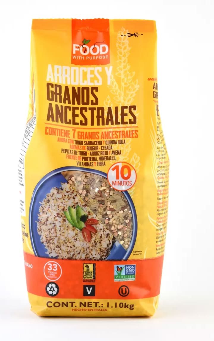 Food with Purpose Mezcla de arroces granos ancestrales 1,1 kg