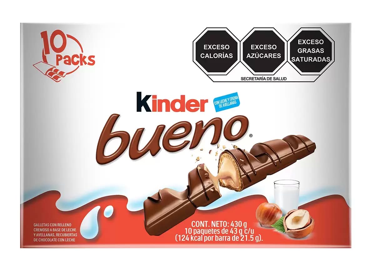 Kinder Bueno chocolate relleno 10 x 43 g_0