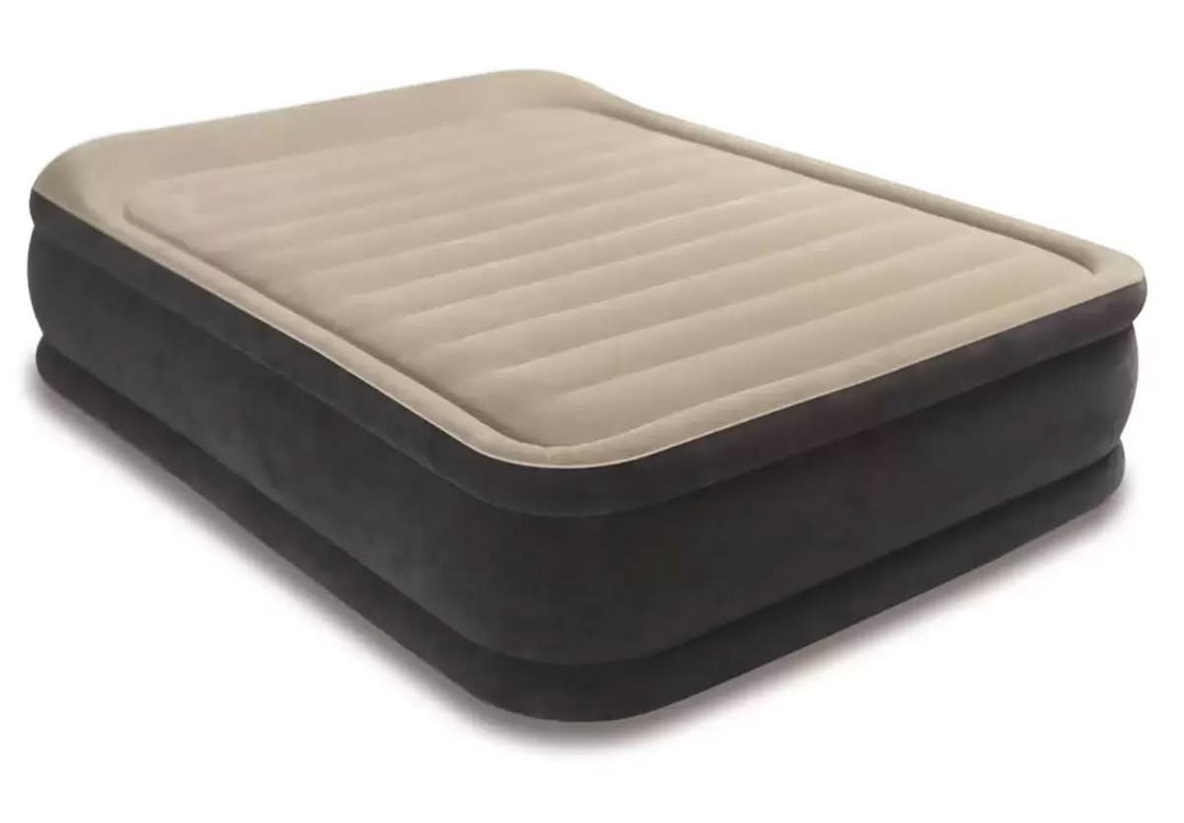 Intex Colchón inflable con bomba de aire eléctrica dura-beam 64407e, Queen