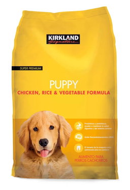 Kirkland Signature Super premium puppy alimento seco para perros con pollo, arroz y vegetales 9 kg