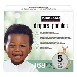 Kirkland Signature Pañales desechables, unisex, Etapa 5 168 un