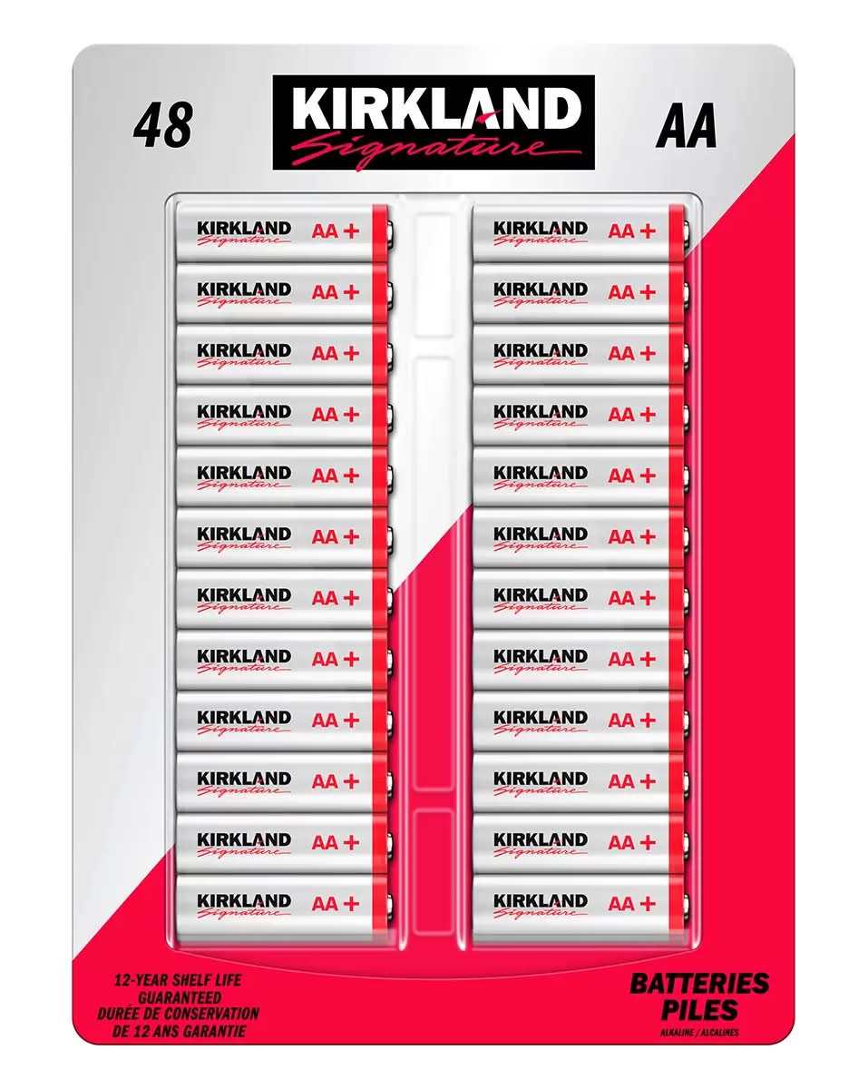 Kirkland Signature Pilas alcalinas de 1.5 v, AA 48 un_0