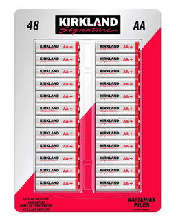 Kirkland Signature Pilas alcalinas de 1.5 v, AA 48 un