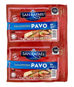 San Rafael Delicatessen salchicha de pavo 1 kg