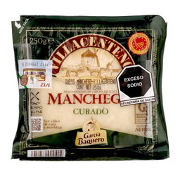 Villacenteno Queso manchego curado 250 g