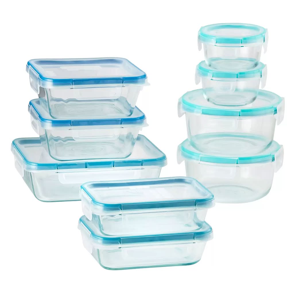 Snapware Pure pyrex glass juego de recipientes de vidrio con tapa 18 un_0