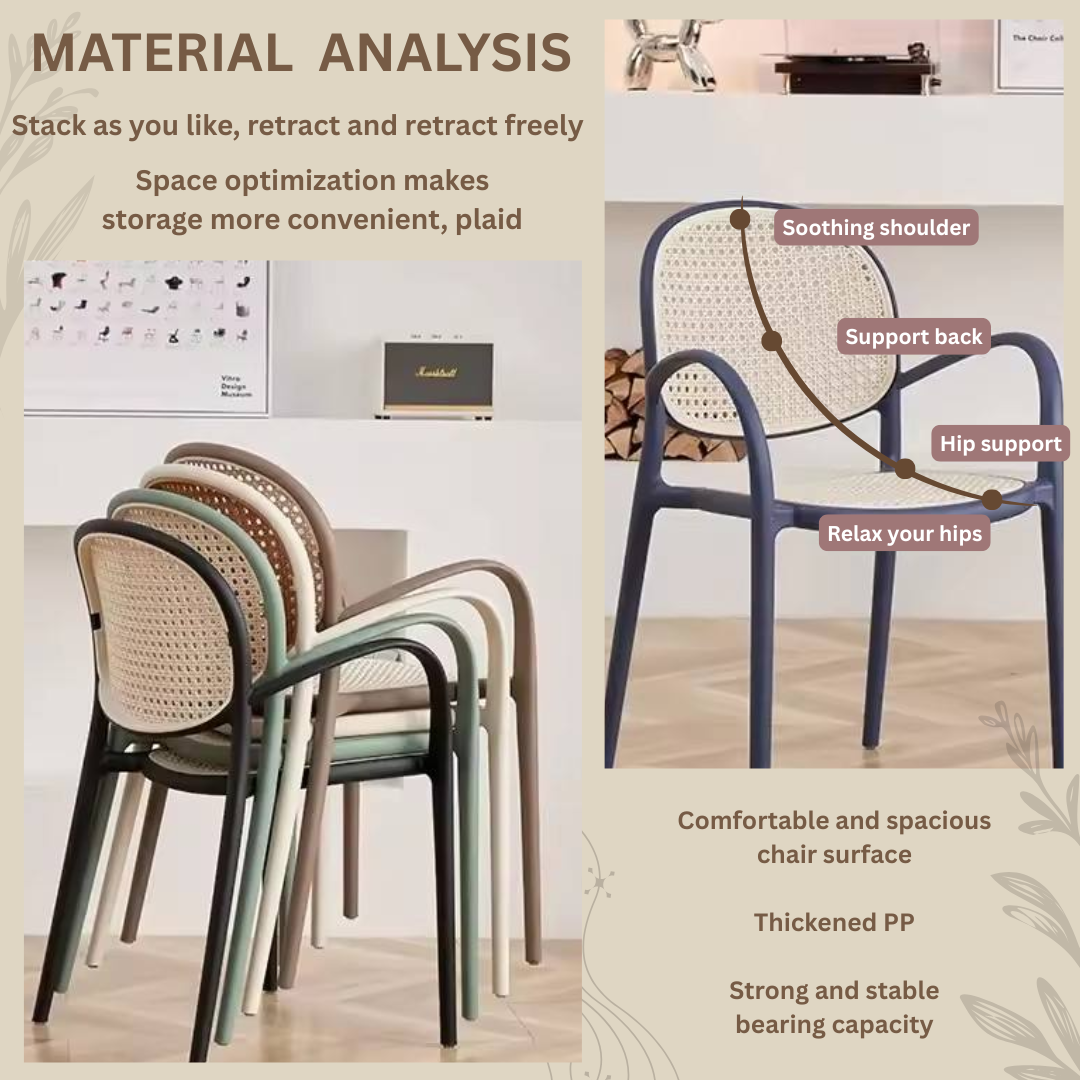 PLASTIC DINING RATTAN CHAIR - STYLE G (KERUSI)_3