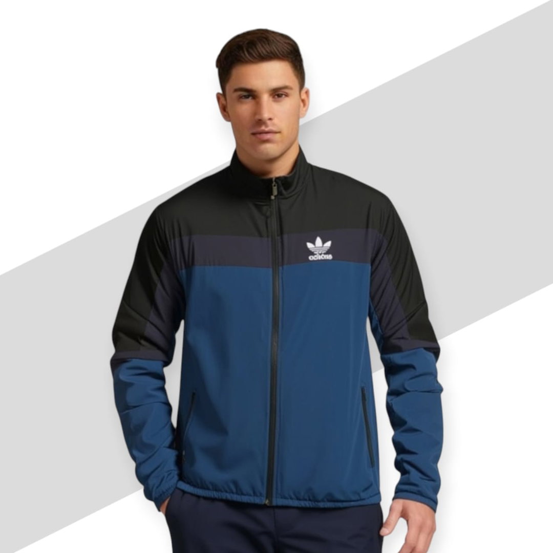 Adidas High Copy Wincheater for Men Black & Dark Blue