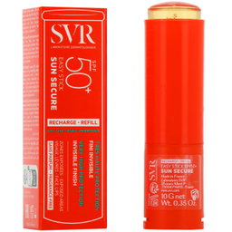 SVR SUN SECURE - Easy Stick Solaire Fini Invisible SPF50+ - Visage, Lèvres, Zones Exposées - Peaux Sensibles