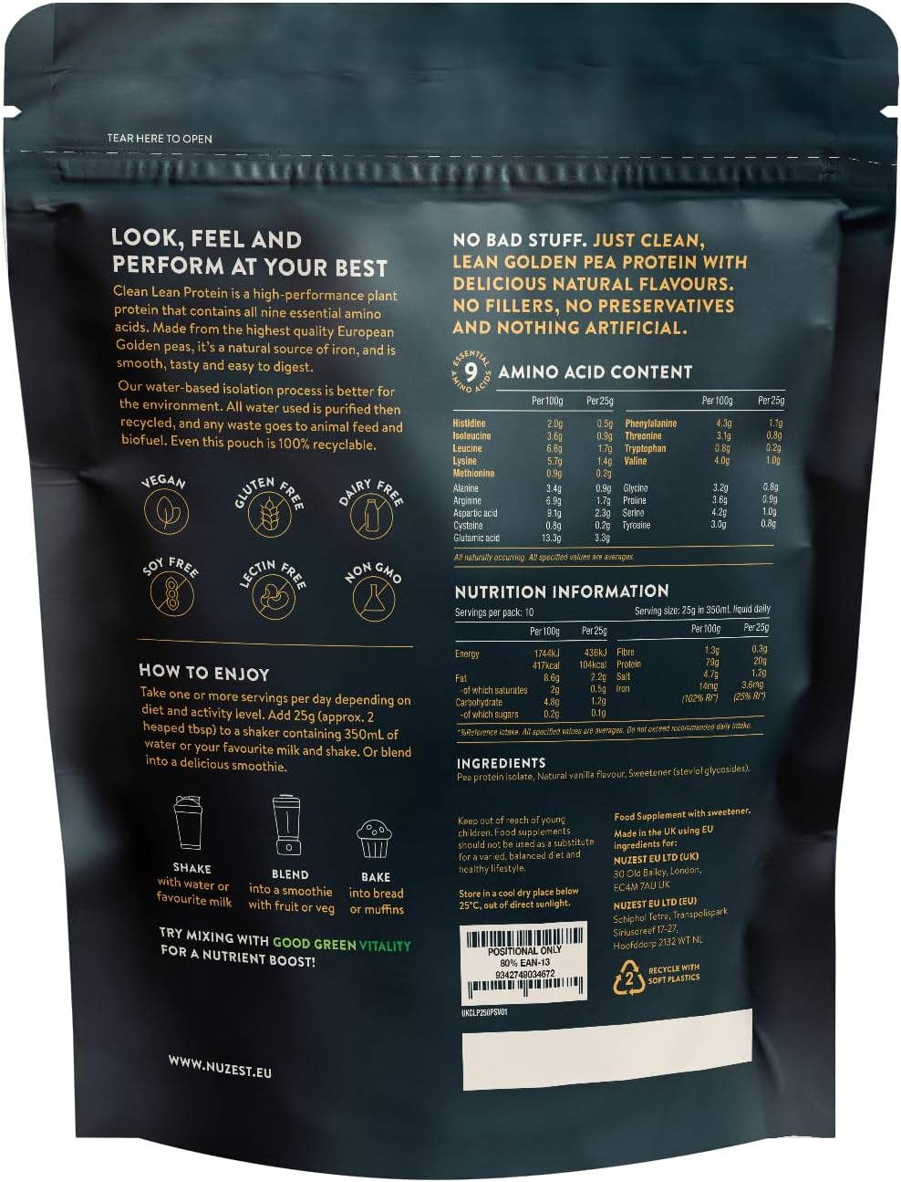 Nuzest Clean Lean Vegan Protein 250g_1