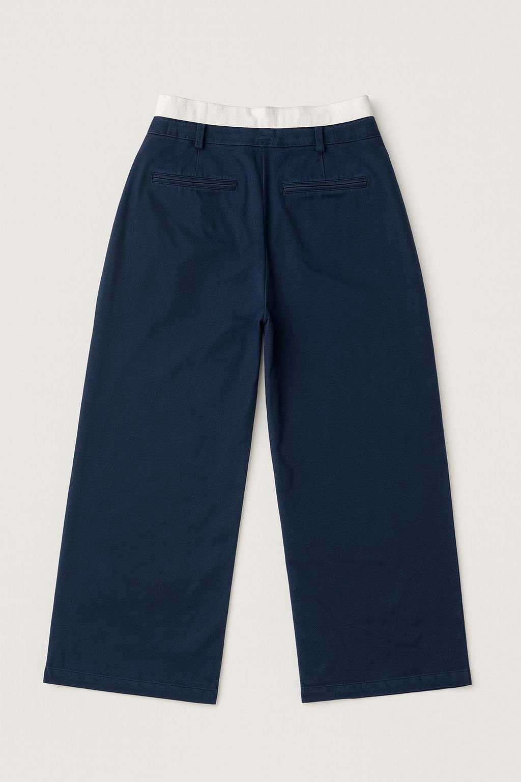 Pantalón azul marino con pretina blanca - Size L_1