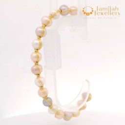 Bangle 18K  Multicolour Fresh Water Pearl