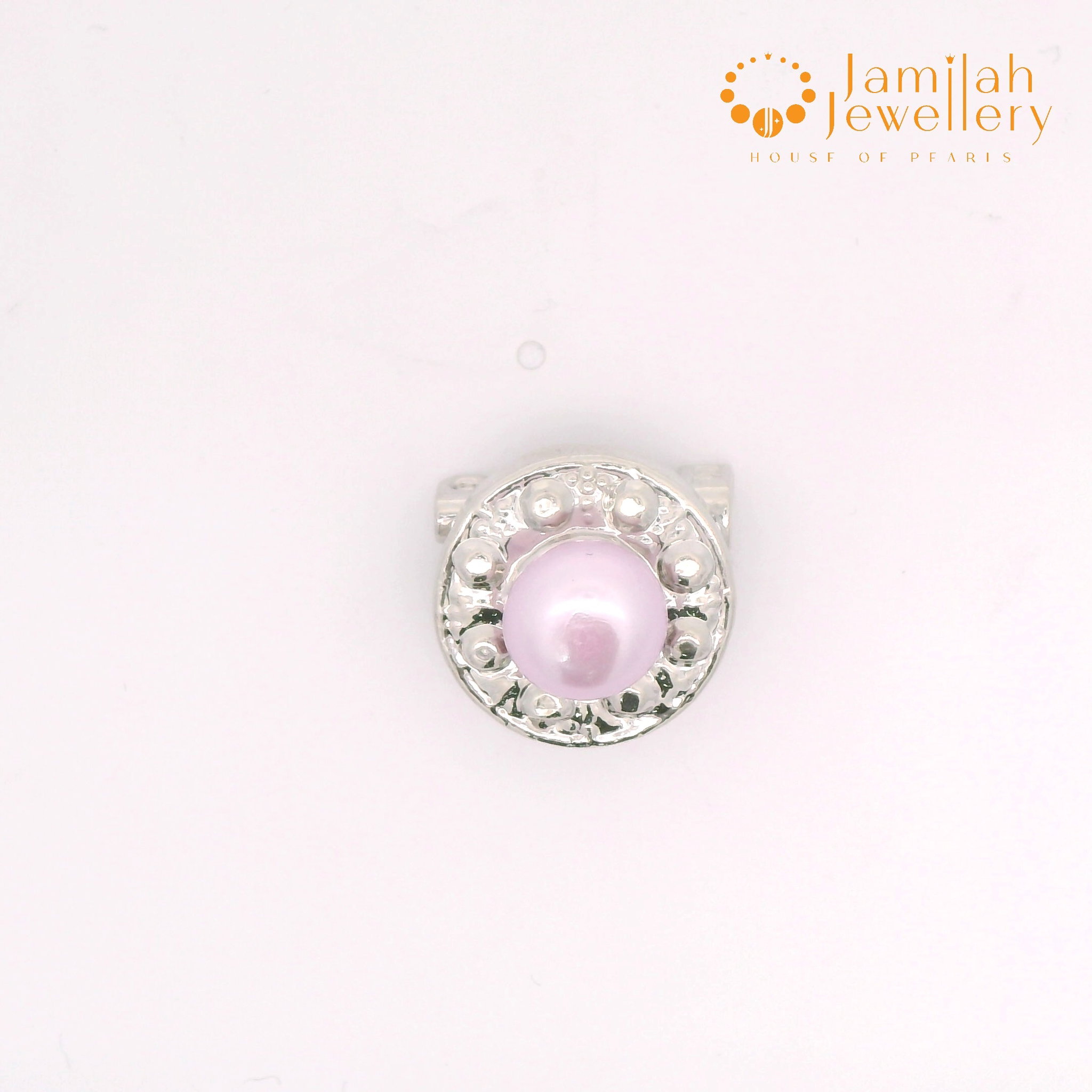 Baby Brooch Rhodium Plated Freshwater Pearls_0