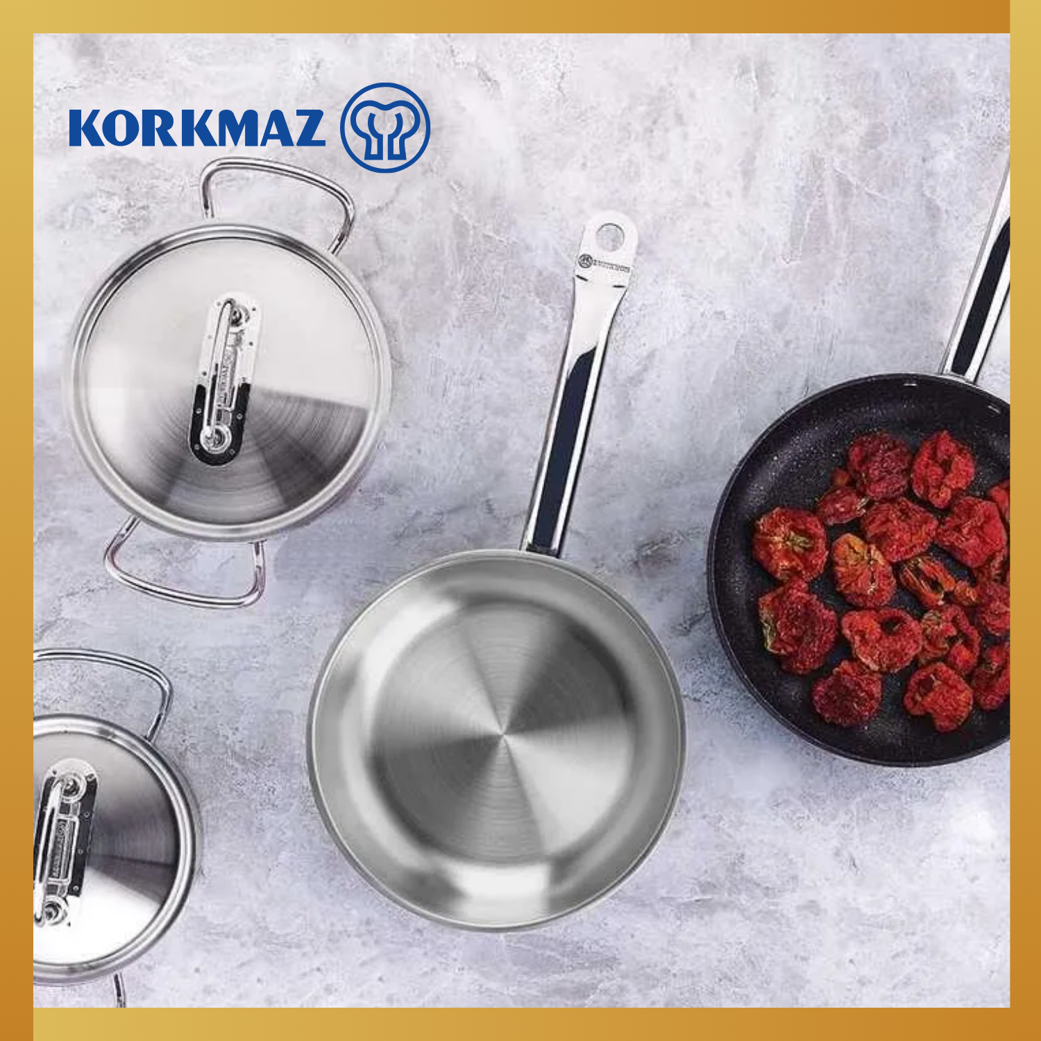KORKMAZ SAUCEPAN PRO-LINE 16CM PANCI ANTI LENGKET PREMIUM DAN PANCI INDUKSI_1