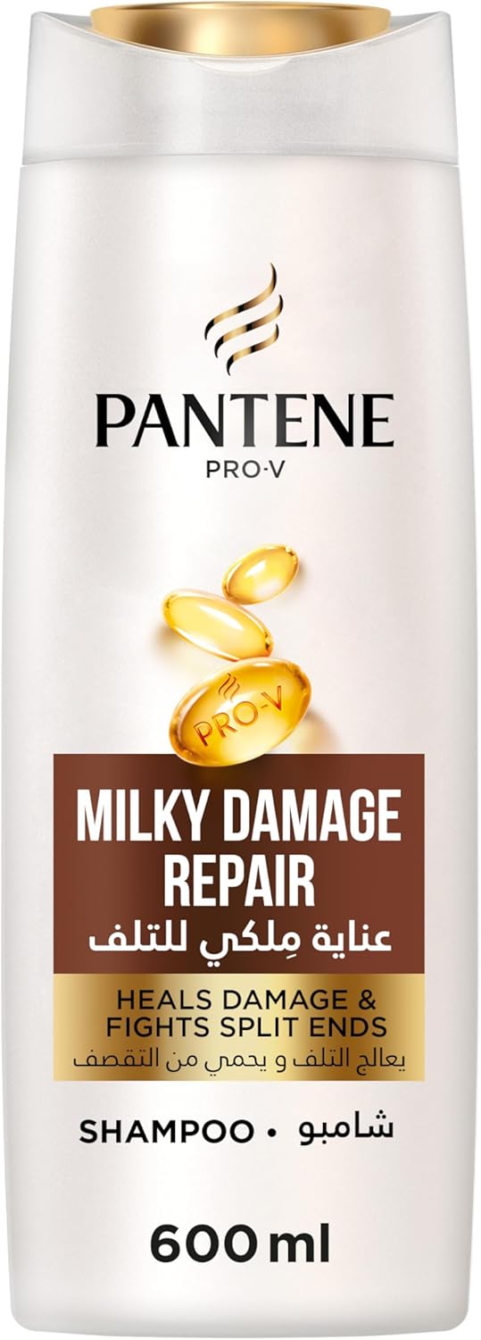 Pantene Pro-V Milky Damage Repair Shampoo, Heals Damage and Fights Split Ends