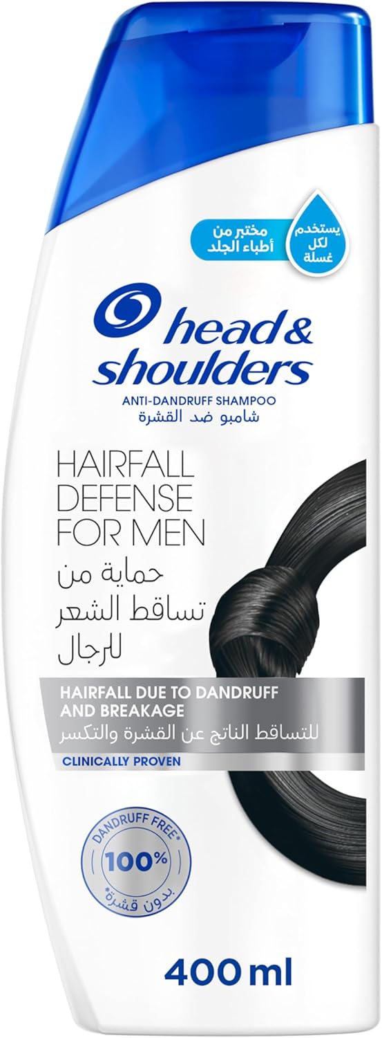 Head & Shoulders Men Hairfall Defense Anti-Dandruff Shampoo 390 ml