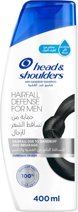 Head & Shoulders Men Hairfall Defense Anti-Dandruff Shampoo 390 ml