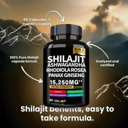 AG nature Shilajit Pur Himalayen Original Fort 60 Gélules 