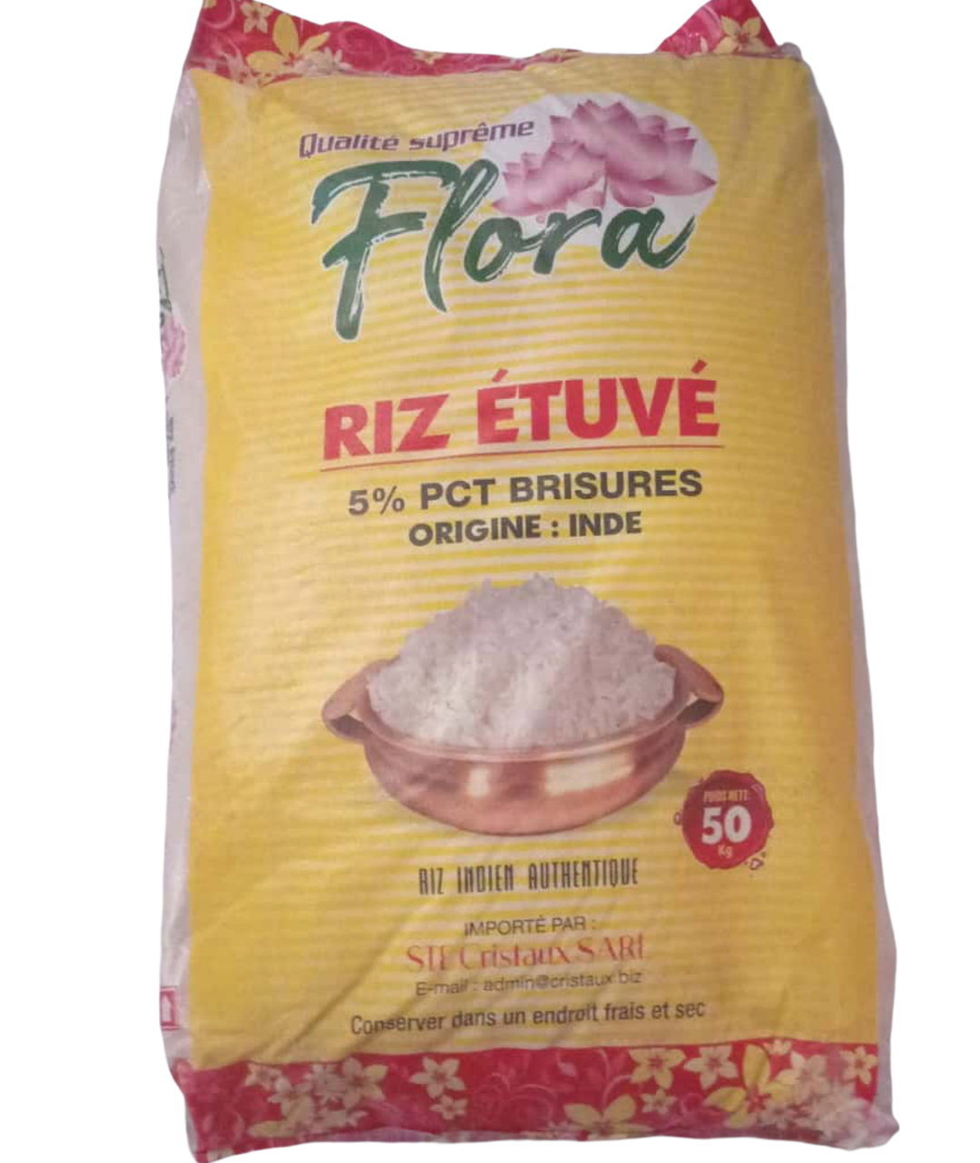 Riz Flora Étuvé 50kg_AMY0050