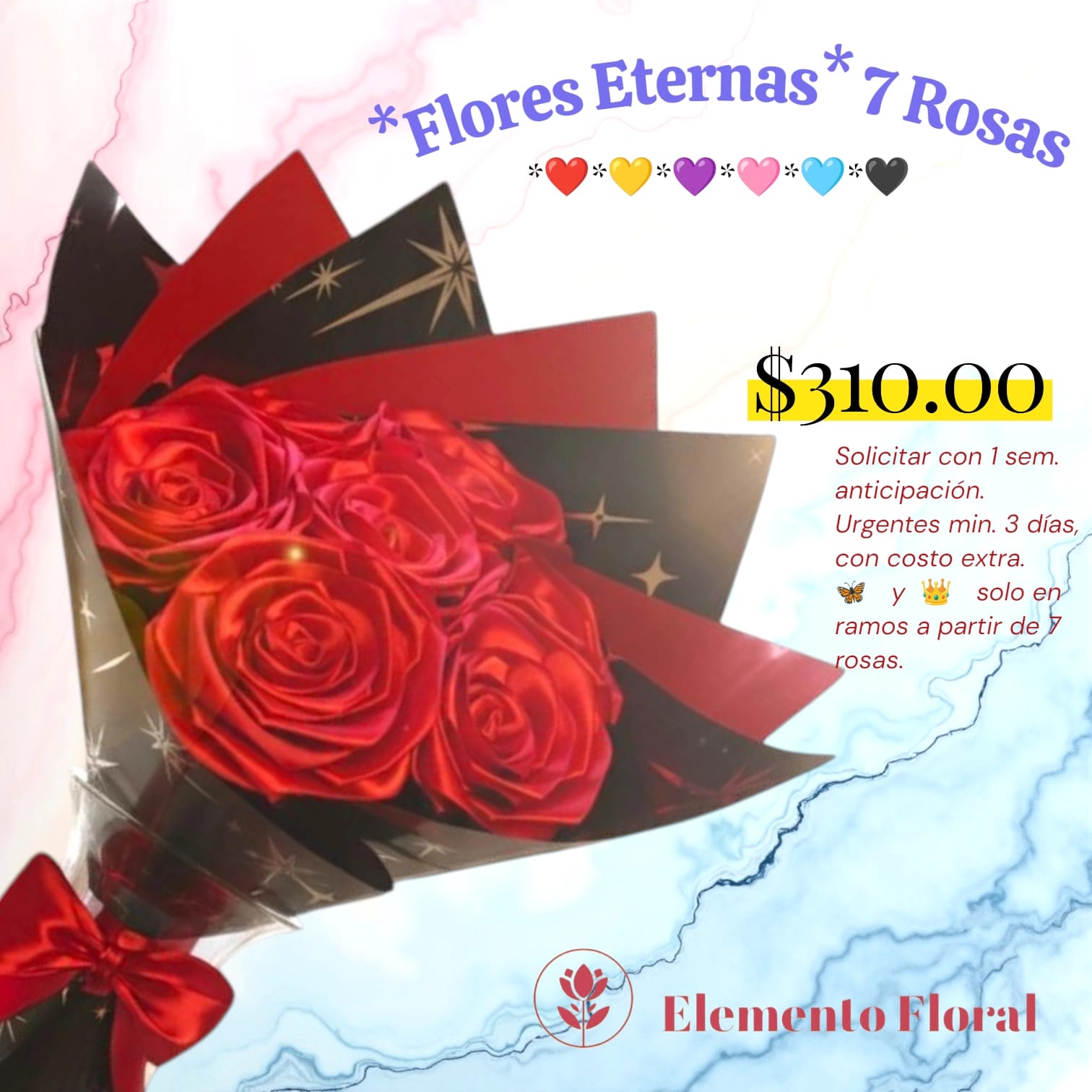 FLORES ETERNAS DE 7 ROSAS_0
