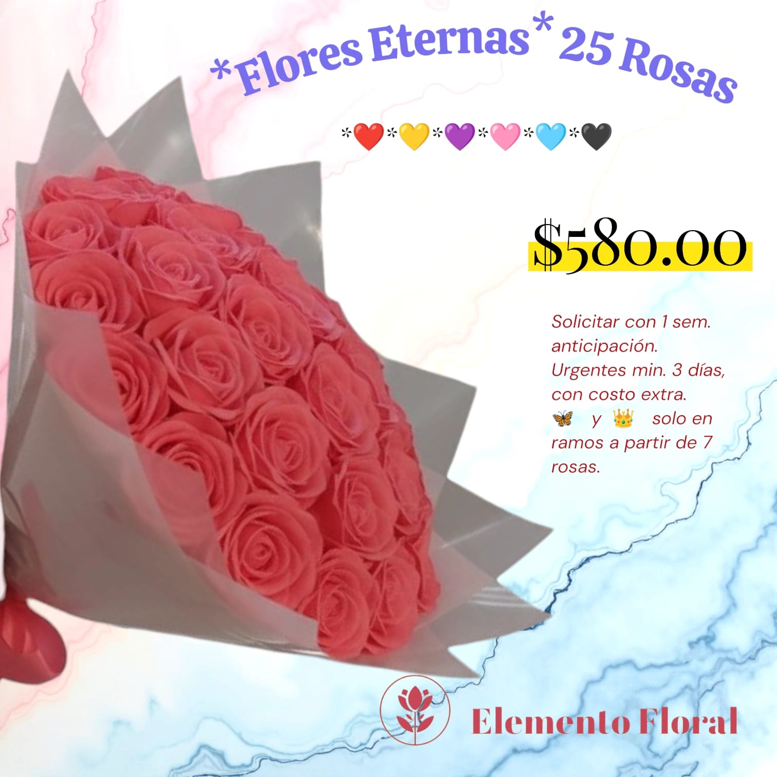 FLORES ETERNAS CON 25 ROSAS_0