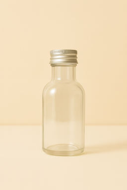 Premium Clear Glass Bottle - 100ml