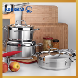 KORKMAZ PREMIUM COOKING WARE ALFA CASSEROLE NON-STICK, SUITABLE FOR INDUCTION