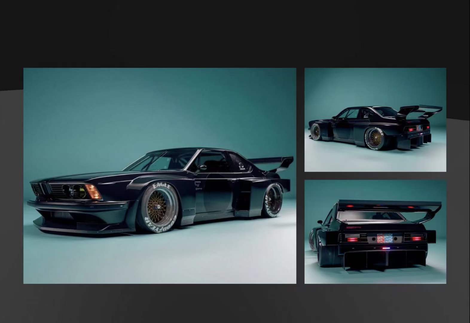 STREET WEAPON BMW 635Ci SHARKNOSE - BLACK_5