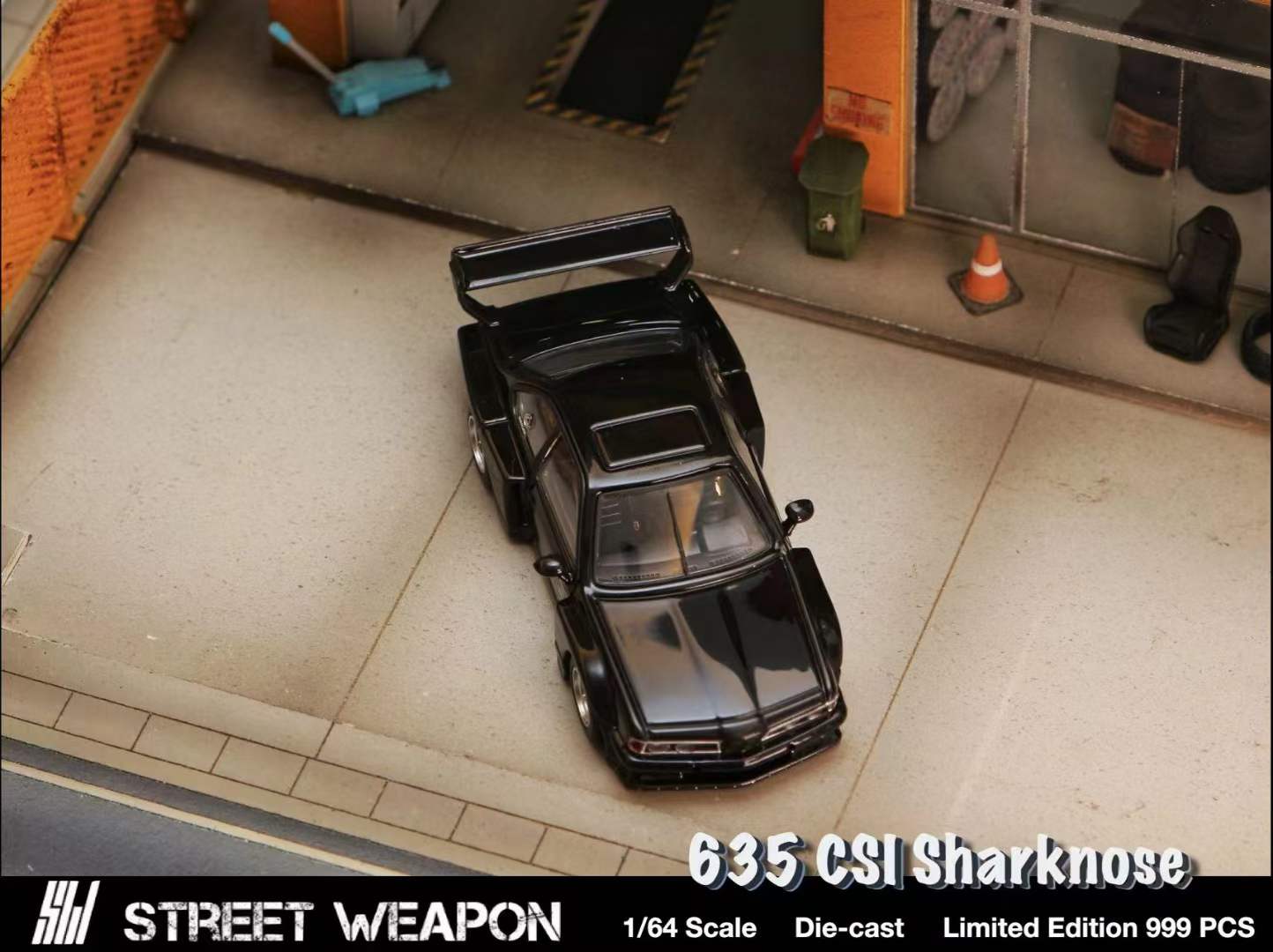STREET WEAPON BMW 635Ci SHARKNOSE - BLACK_4