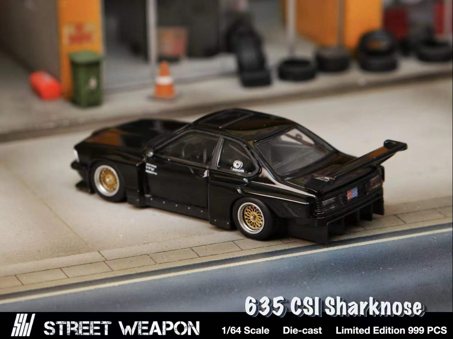 STREET WEAPON BMW 635Ci SHARKNOSE - BLACK_1